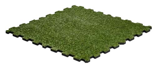 protišmyková guma s umelou trávou puzzle
